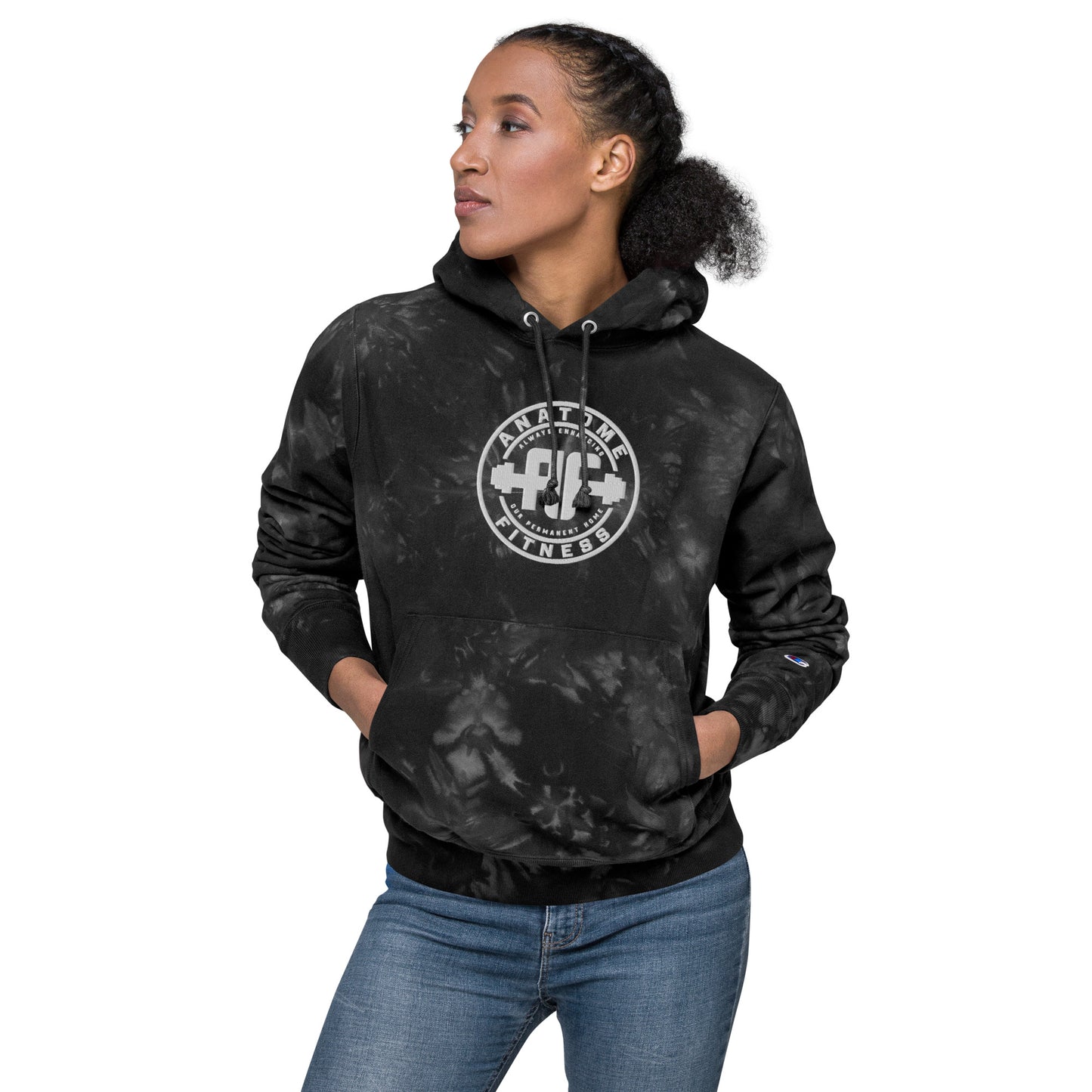 Unisex Champion Brand AnatoME tie-dye hoodie