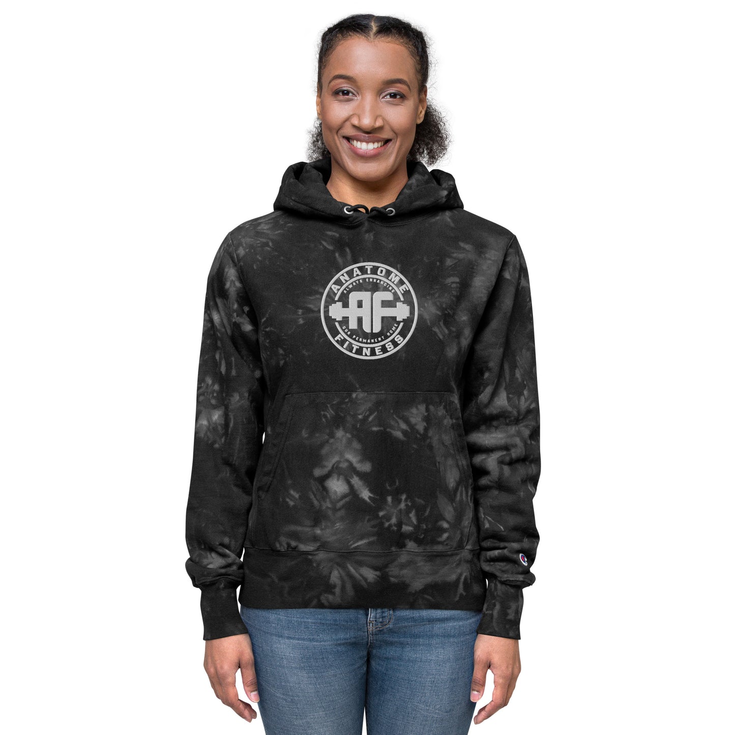 Unisex Champion Brand AnatoME tie-dye hoodie