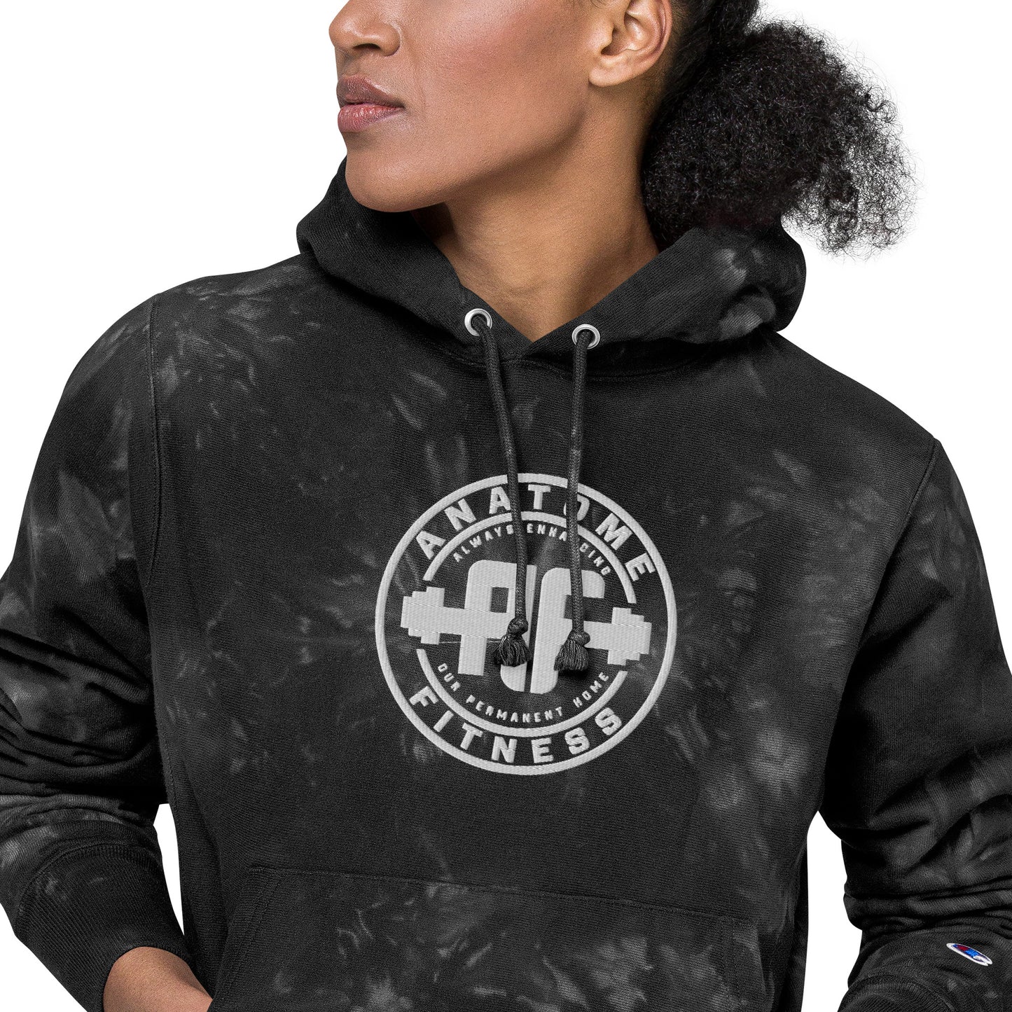 Unisex Champion Brand AnatoME tie-dye hoodie