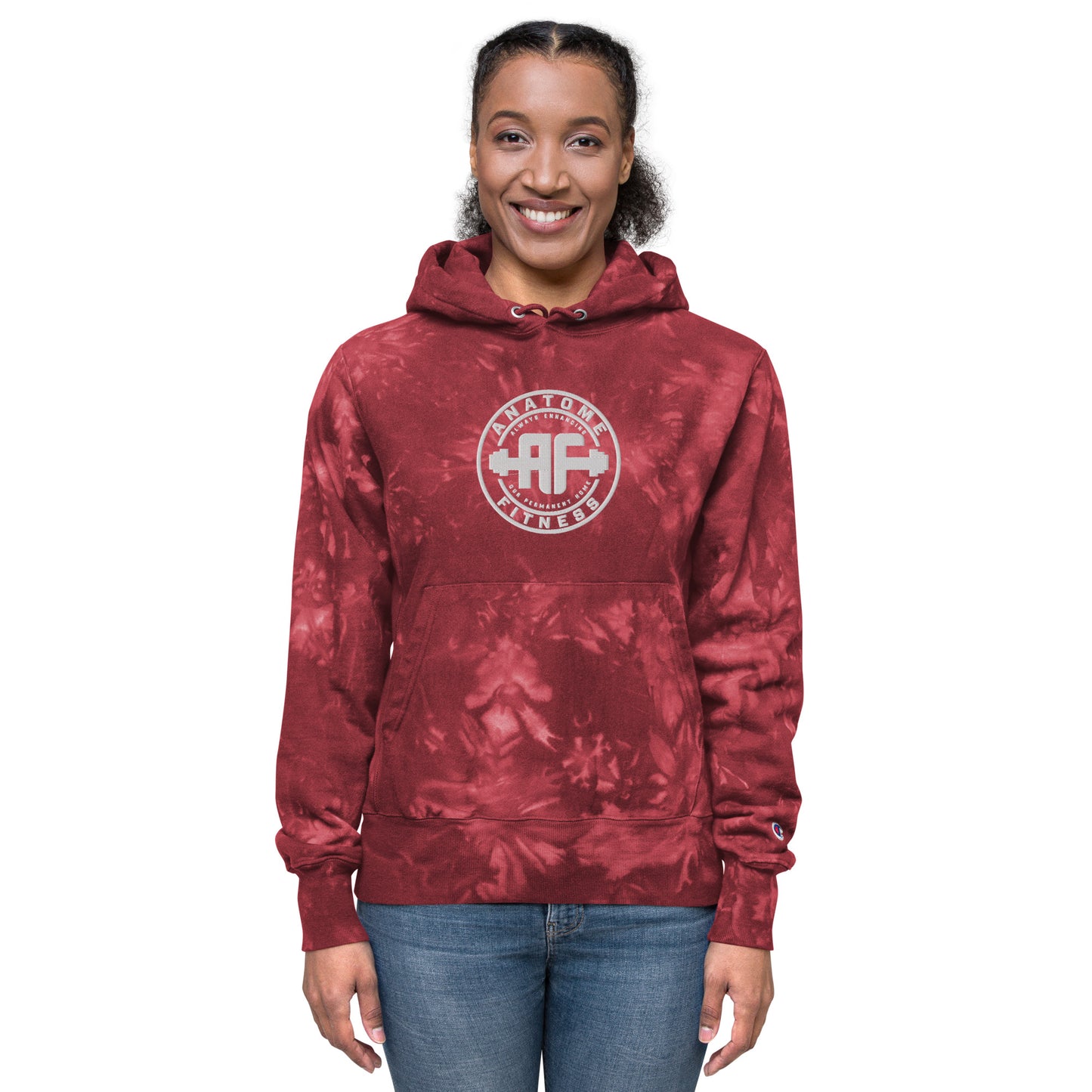 Unisex Champion Brand AnatoME tie-dye hoodie