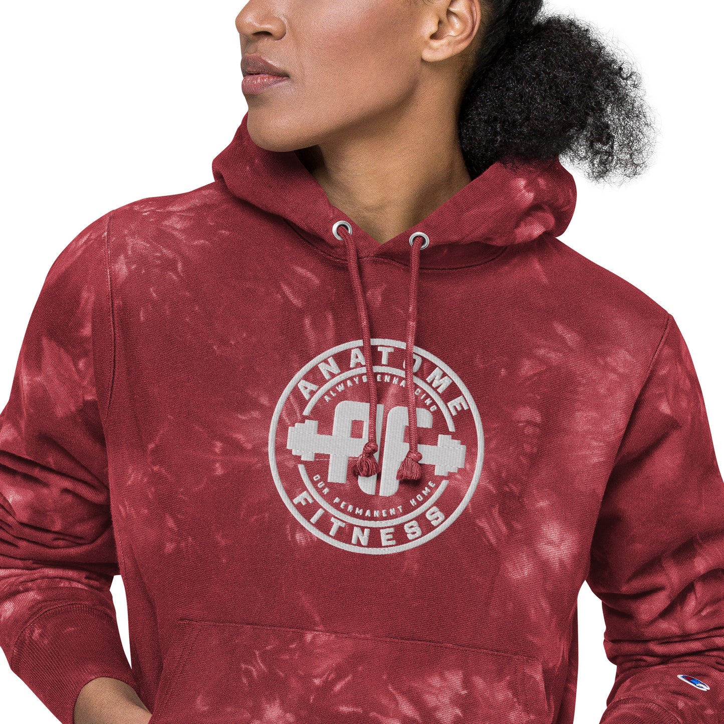 Unisex Champion Brand AnatoME tie-dye hoodie