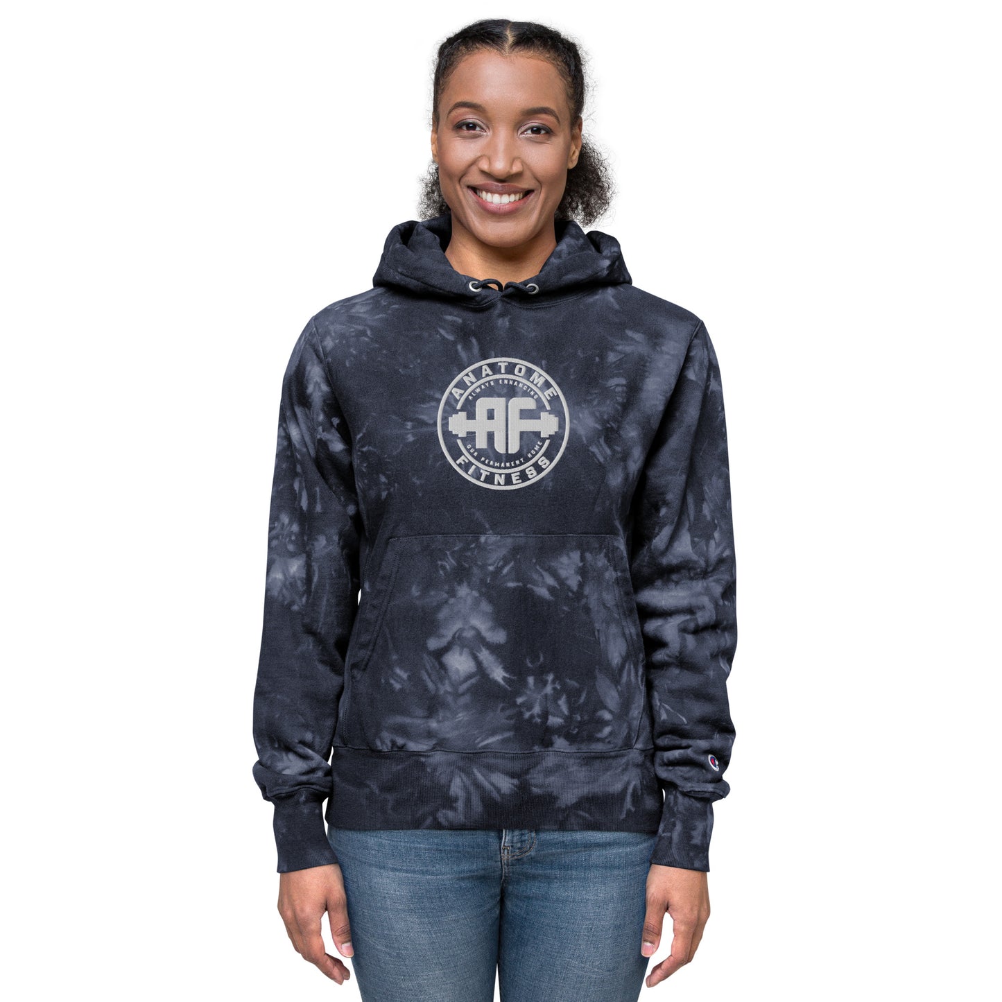 Unisex Champion Brand AnatoME tie-dye hoodie