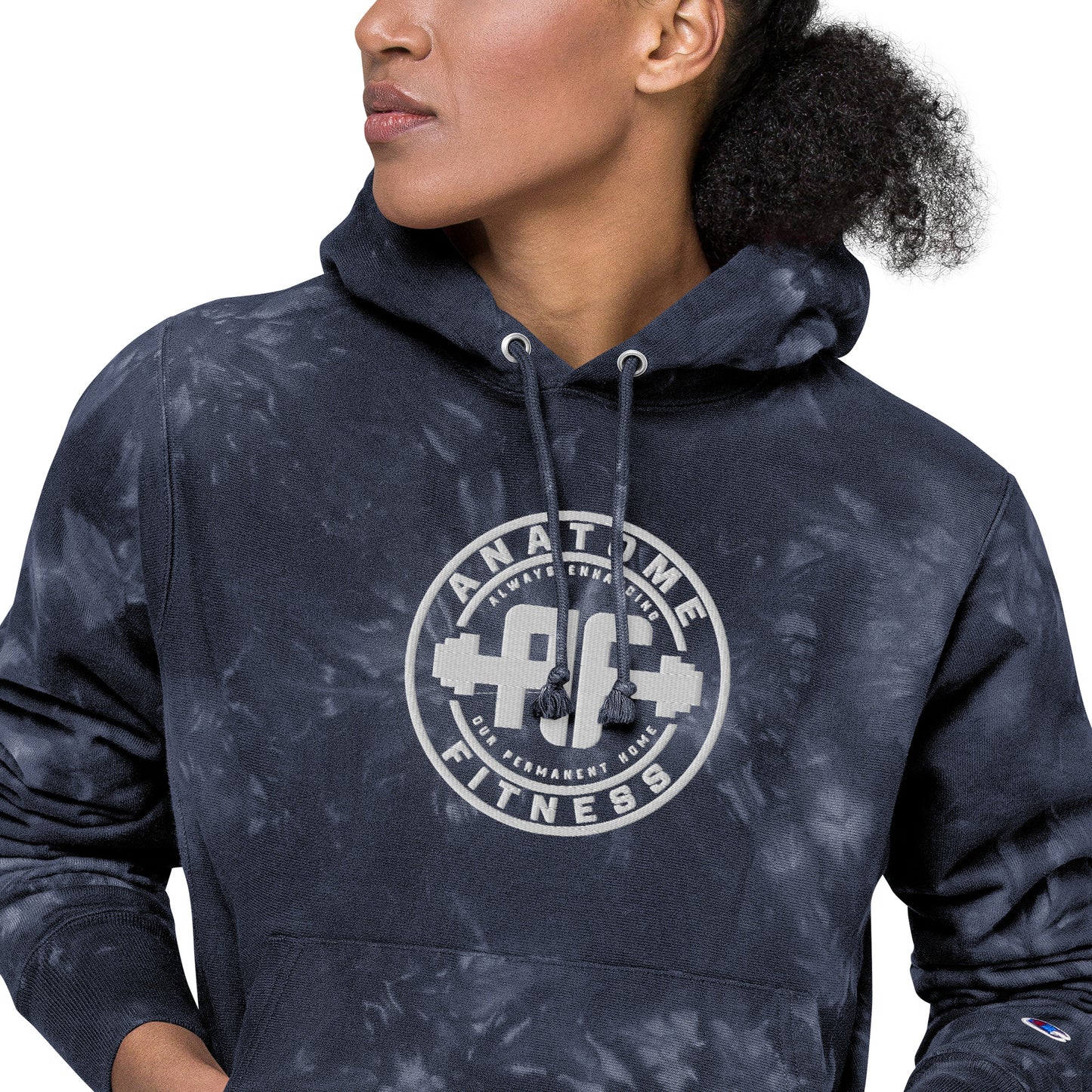 Unisex Champion Brand AnatoME tie-dye hoodie