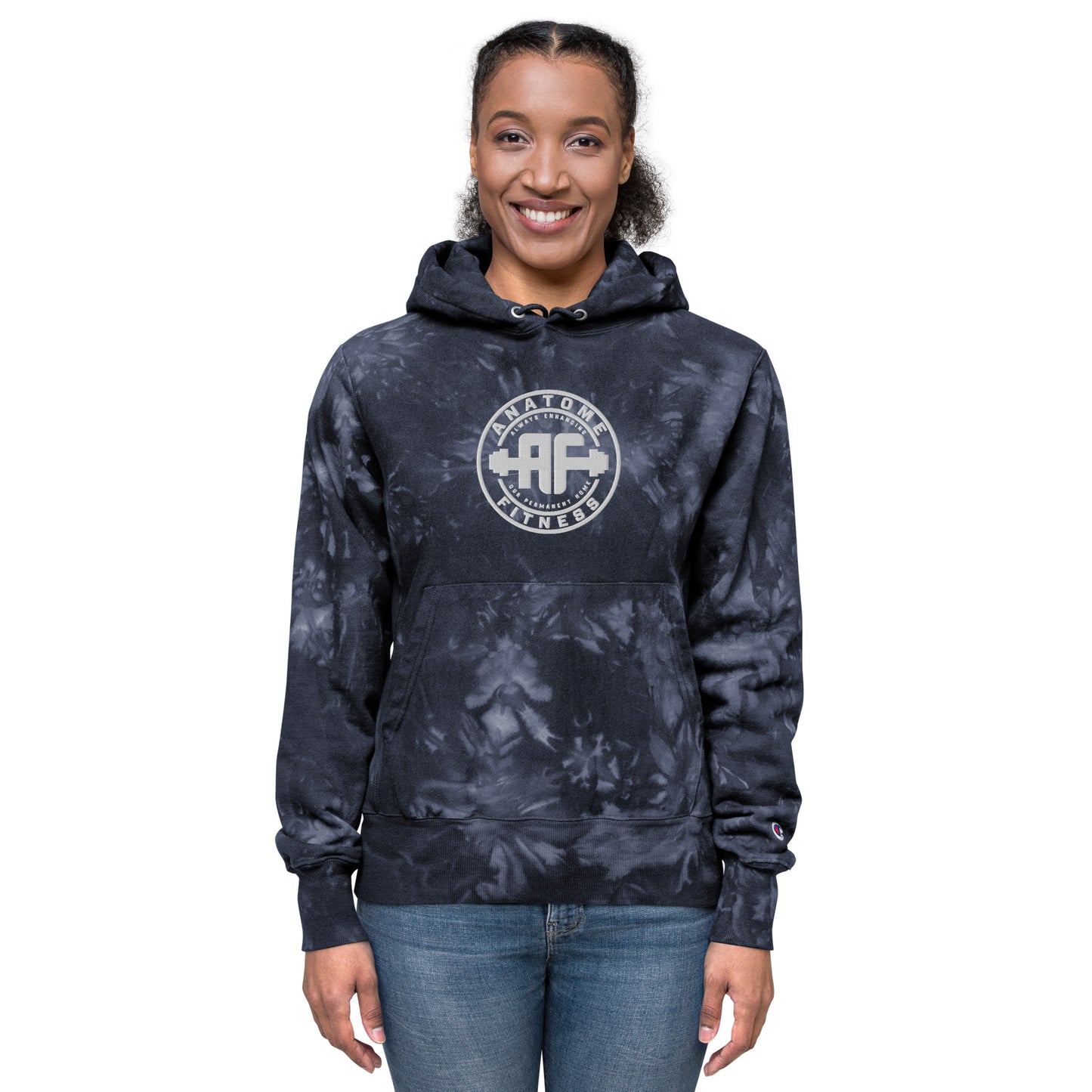 Unisex Champion Brand  AnatoME tie-dye hoodie